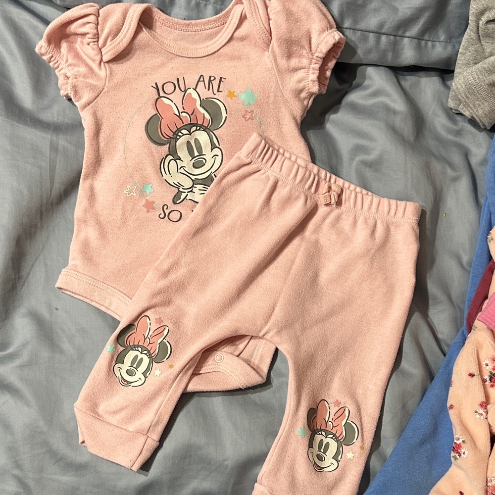 Disney Pink Minnie Mouse Kids Matching Set